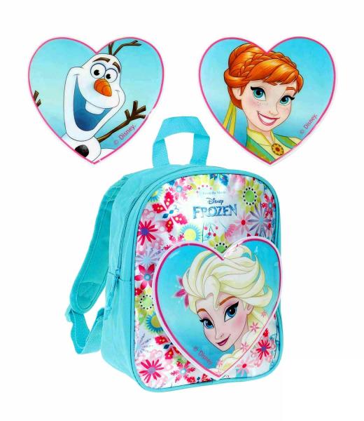 Disney Frozen die Eiskönigin Rucksack Tasche mit 3 Klettmotiven